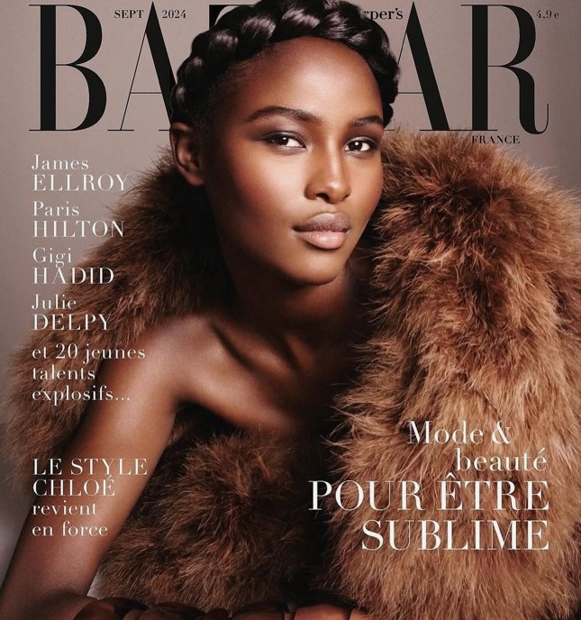 Layla on the cover of Harper's Bazaar France, September 2024