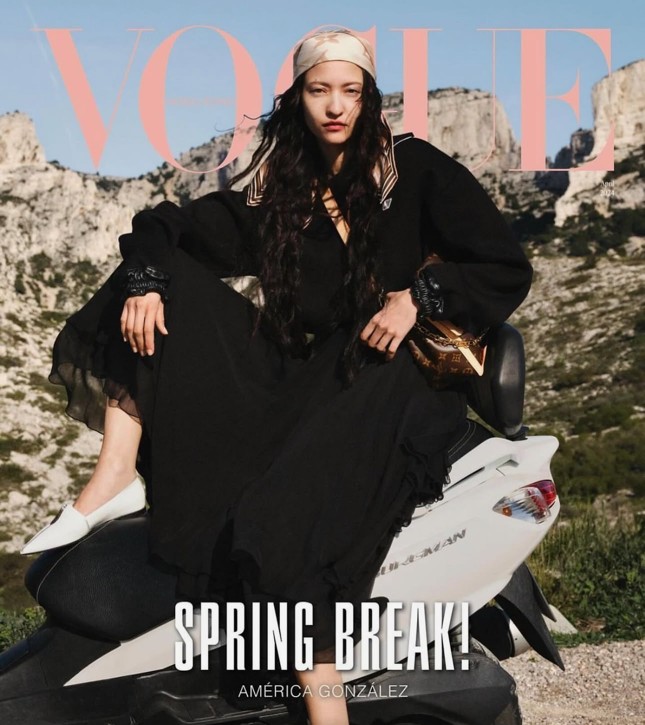 América on the Vogue Spring Break cover